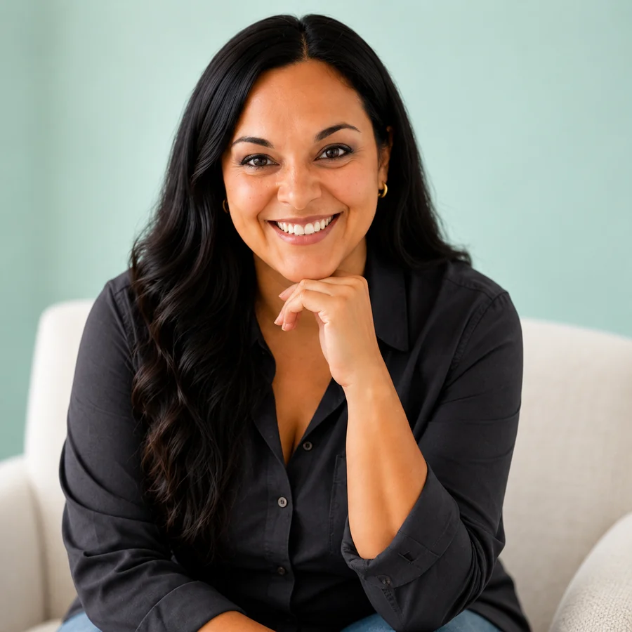 Joyce Agne smiling, chin resting on her hand